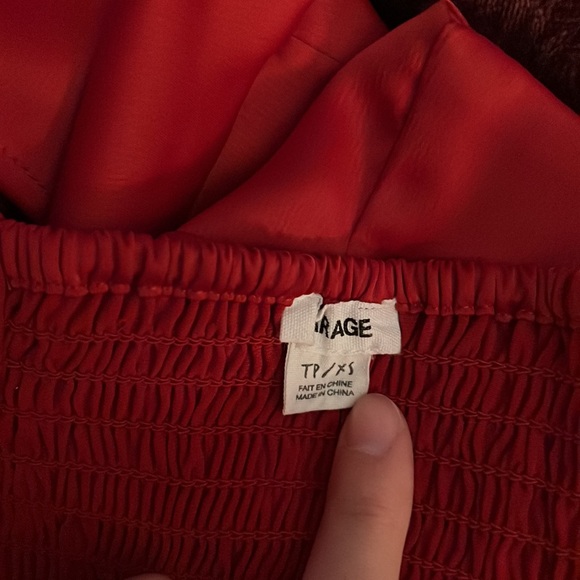 Red Party Top - Picture 3 of 3